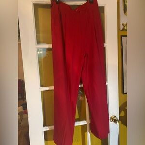 Vibrant Red Trousers